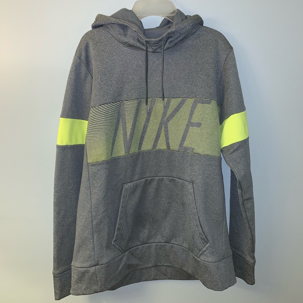 Grey and yellow Nike sweatshirt